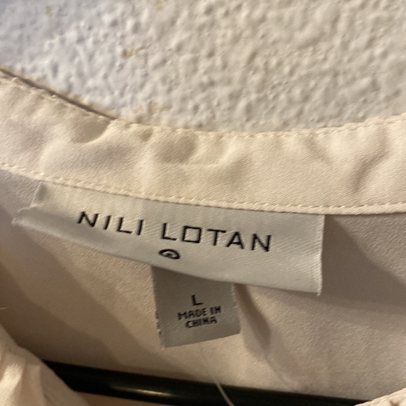 NWT Nili Lotan ruffle blouse size large - Picture 2 of 4